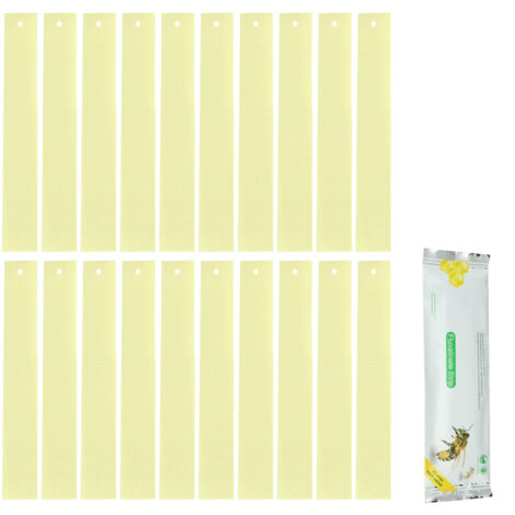 Jeffergarden Set 20 Strisce Fluvalinate per Apicoltura, Strumenti Rimozione Acaro Varroa da Alveare