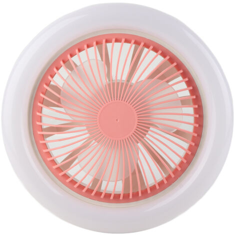 THcoa Ventilatore Da Soffitto Con Luce LED 30W - Telecomando, 3 Velocità, Attacco E27, Grigio 25x25x11 Cm