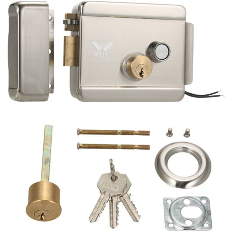 Jeffergarden ‌Serratura Elettrica Intelligente per Cancelli e Porte‌ Metallo Sicuro, Controllo Accessi per Casa, Ufficio, Magazzino (1/5)