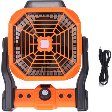 Outdoor Camping Oplaadbare Ventilator Met Led Licht 20000Mah Lithium Batterij Al