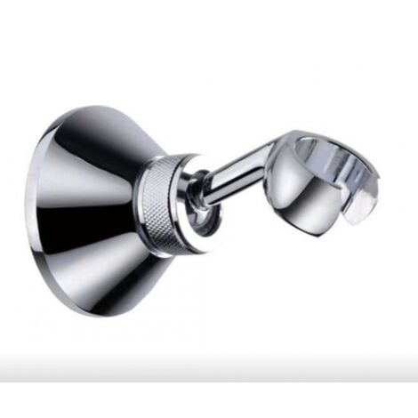 Duschhalterung Ohne Bohren, Kleber Winkel Verstellbar Brausehalter, Wand Montierte Handbrause Halterung, Duschkopfhalterung Ohne Bohren, Duschkopf Halterung für die wand Bad (1Pcs, Chrom)