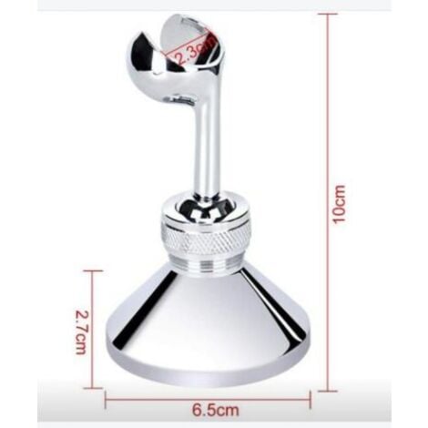 Duschhalterung Ohne Bohren, Kleber Winkel Verstellbar Brausehalter, Wand Montierte Handbrause Halterung, Duschkopfhalterung Ohne Bohren, Duschkopf Halterung für die wand Bad (1Pcs, Chrom)