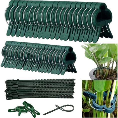Pflanzenclips Set 64-teilig - Für Tomaten & Kletterpflanzen