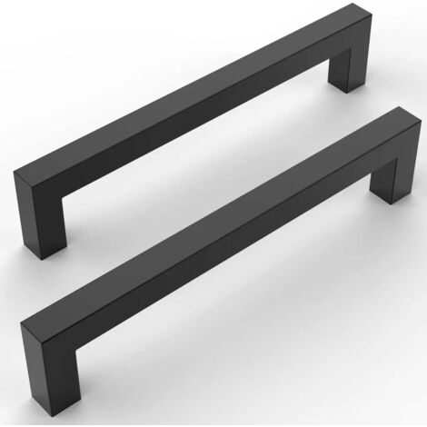 10 Pack Matte Black Cabinet Pulls 5 Inch Black Kitchen Cabinet Handles Küchengriffe für Schränke Black Cabinet Hardware Stainless Steel Kitchen Cabinet Pulls Drawer Pulls (1/5)
