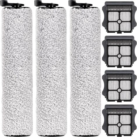 rsatz-Bš¹rstenrollen und HEPA-Filter, kompatibel mit Tineco Floor One S3/iFloor 3 schnurlosen Nass-Trockensauger, Ersatzteile Zubehr-Set, 3 Bš¹rstenrollen, 4 HEPA-Filter (1/5)