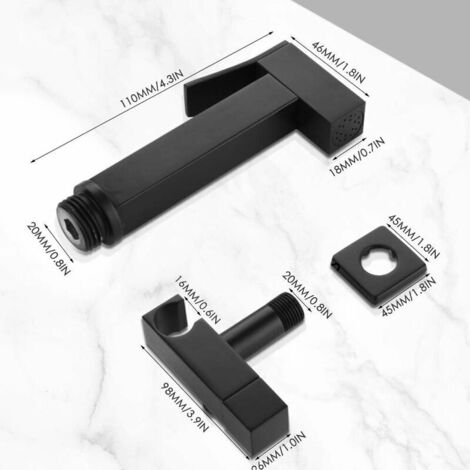 Kisangel Dusch-Absperrventil Aus ABS – Mit Durchflussregler, Wassersparend, Für Handbrause – Schwarz, Kompakt – Für Badezimmer & Garten