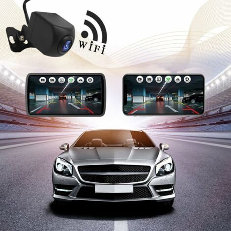 Vastend Sistema Wireless Telecamera di Retromarcia con Monitor da 5, 1080P HD, Visione Notturna, Impermeabile IP67, Portata 200m, per Auto, Camion, Furgoni, Camper (12-36V