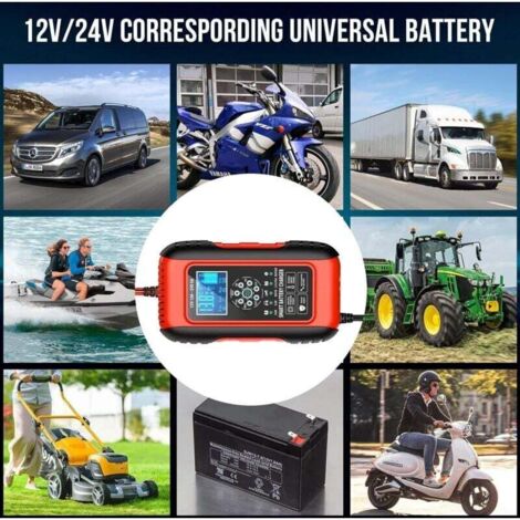 Caricabatteria Auto E Moto 12V 24V 10A 250W Automatico - Foto 11