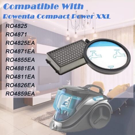 Pack of ZR78000 HEPA Filter for Rowenta Compact Power XXL