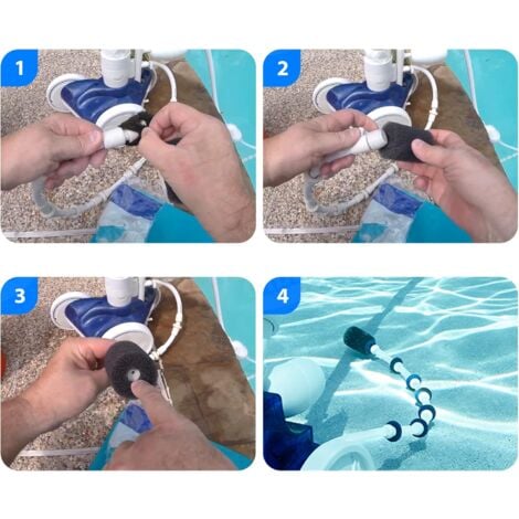 Impresa Products 10-Pack Polaris Tail Scrubber Replacement For Vac-Sweep Pool Cleaner Hose Tail - Fits 180, 280, 360, 380, 480, 3900 Sport - Tailsweep Foam