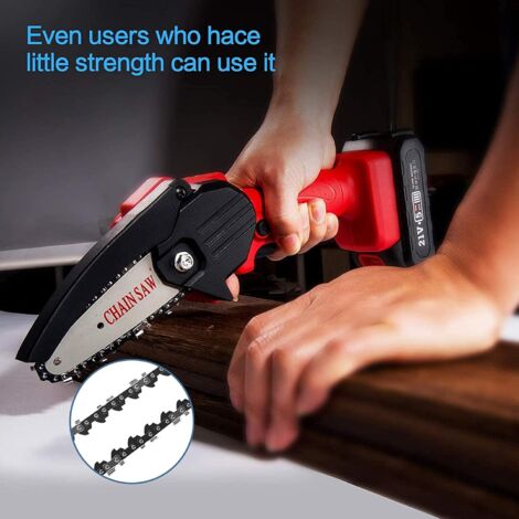 1 Piece Chainsaw Chain 6 Inch, Cordless Chainsaw Spare Parts, Electric Chainsaw Chain for Mini Handheld Cordless Chainsaw 6 Inch, Universal Chains