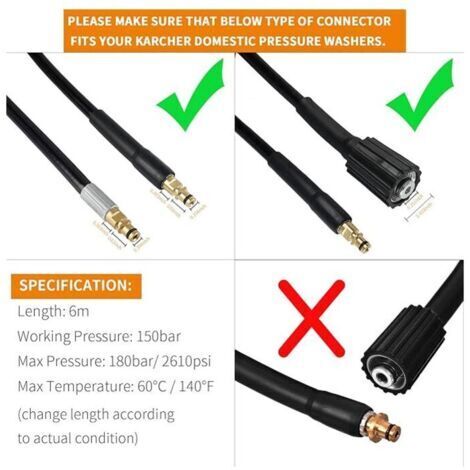 Hose Connectkey Replacement Hoses for Pressure Washers - Pressure Washer Guns ...