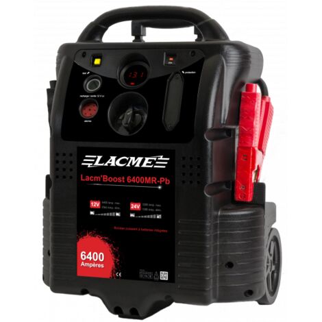 Lacme – Booster de démarrage 12/14V 6400A – Chargeur de batterie plomb avec 2 batteries 33Ah – Compatible véhicules utilitaires – 515700 - 6400M-PB (1/3)