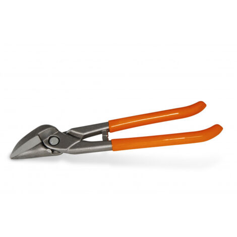 Cisaille à tôle forgée droite 260 mm – Acier carbone pour inox et zinc – Poignées PVC trempé – 12455