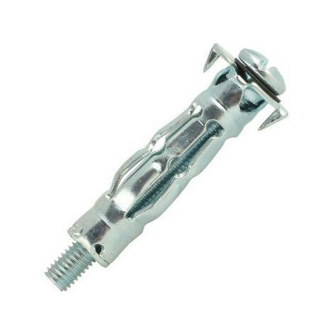 25 chevilles à expansion corps creux avec vis TR, acier zingué - M8 x 66 mm