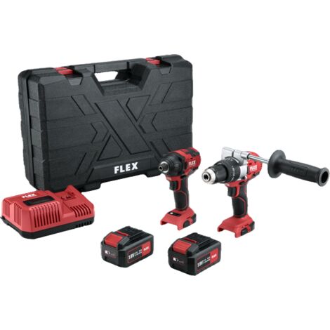 Kit Perceuse à percussion et Visseuse à impact sans fil - 18V