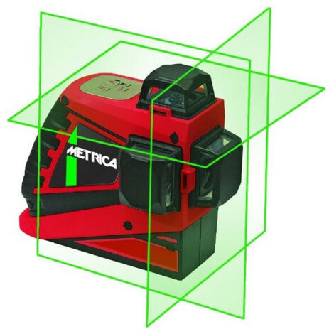 Laser Auto-nivelant 3D Vert - Portée 40 m, Précision ±2 mm / 10 m - JUNIOR - METRICA - 61415M