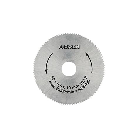 Proxxon – Lame de scie circulaire HSS 50 mm – 100 dents pour métaux non ferreux – Coupe nette pour aluminium, laiton et cuivre