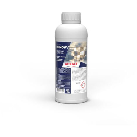 Aexalt – Rénovant aluminium 1L – Nettoie et fait briller surfaces non anodisées – Pour menuiseries et cuves – AL862