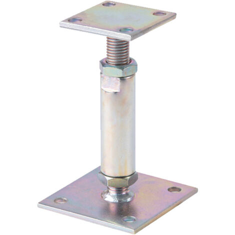 Pied de poteau sur platine réglable 10X100X100X130X130 GAH ALBERTS 212391