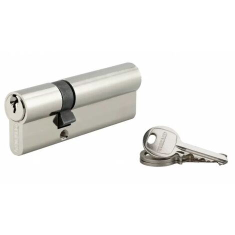 THIRARD - Cylindre de serrure double entrée SA, 30x60mm, anti-arrachement, nickel, 3 clés - THIRARD