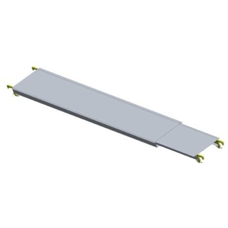 Dimos – Planche alu télescopique emboîtable 2 à 3m – Largeur 30cm – Charge maximale 150kg – Pour chantiers en hauteur