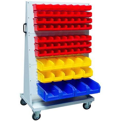 Servante atelier 1 plateau bois 600 x 600 mm 400 kg - FIMM - 880010596 (1/5)
