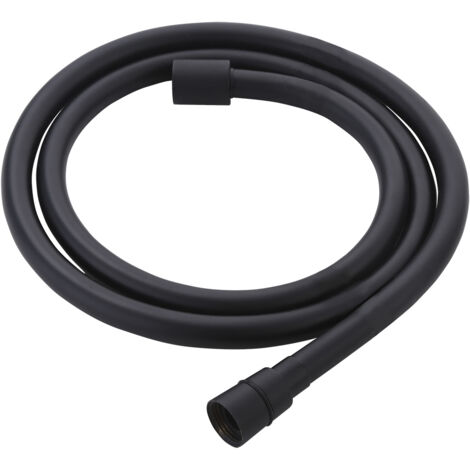 Flexible pour douche Clever en PVC résistant avec finition noire - 1.75 m - STANDARD HIDRAULICA - 60795 (1/3)