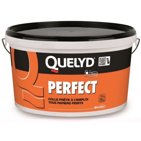 Colle haute performance pour papiers peints et intissés – Application brosse, rouleau ou machine – Collage ultra-résistant cuisine et salle de bain – Quelyd