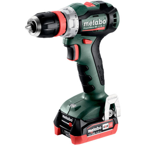 Perceuse-visseuse sans fil 12V avec 2 batteries LiHD 4.0Ah – Moteur Brushless – Couple 45Nm pour perçage acier 10mm – metaBOX 118 - BS 12 BL Q (1/10)