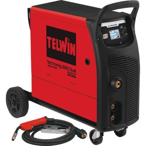 Telwin – Poste à souder inverter Technomig 225 – Soudage MIG-MAG/FLUX/TIG DC-Lift – 230V – 220A – 27 courbes synergiques – ATC pour faibles épaisseurs (1/5)