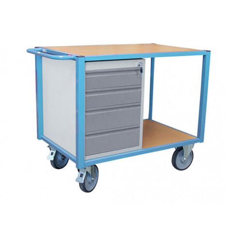 Chariot établi mobile 1 bloc tiroirs - charge max 500 kg - 880002988 (1/4)