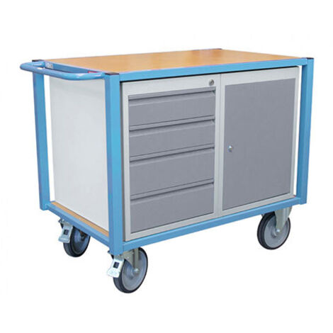 Servante d'atelier équipée 1 bloc porte 500 kg - FIMM - 880002992 (1/5)