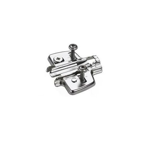 Plaque à visser avec tenon pour charnière invisible SENSYS ET INTERMAT - 0 mm - HETTICH
