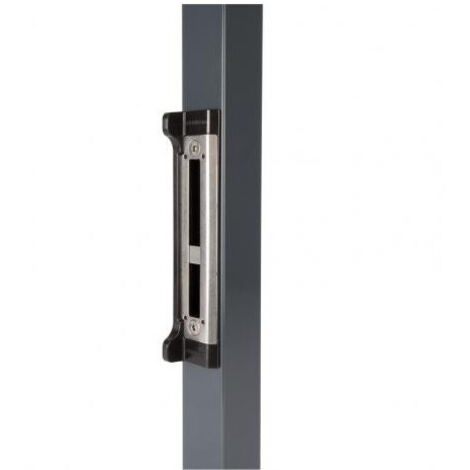 Locinox – Gâche pour crémone 55mm – Fixation Quick-Fix pour portillons en métal et PVC – Résistance accrue aux tentatives de forçage