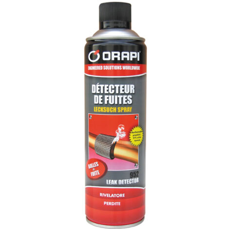 Détecteur de fuite de gaz 650 ml – Détection instantanée des fuites – Non corrosif et sans ammoniac – 4952A4 – Orapi