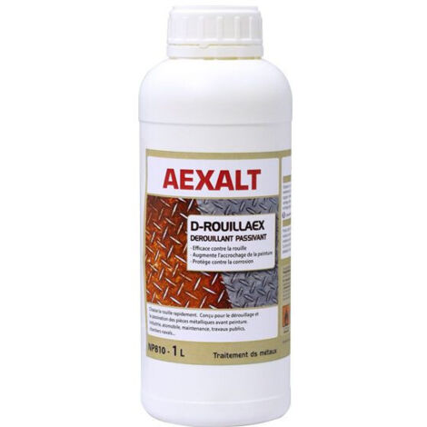 Aexalt – Dérouillant passivant pour métal 1L – Améliore l'accrochage peinture – Efficace contre rouille – NP810 (1/2)