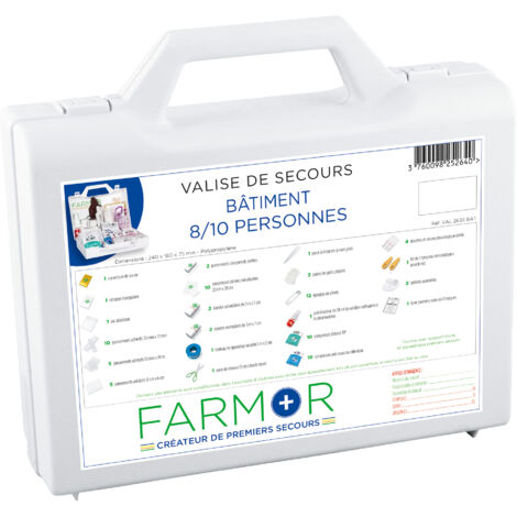 Valise de secours pour 8/10 personnes - FARMOR - VAL 2636 BAT (1/2)