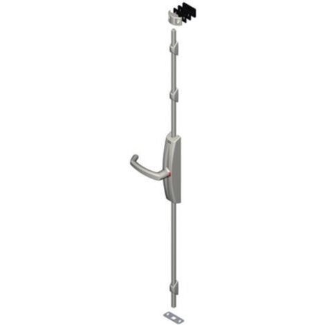 Pack de 4 crémones Dualis CROISEE DS + 4 guides - 2500 mm Argent - DS7214-007