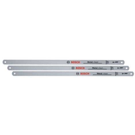 Bosch Home and Garden 1600A032UN Outils à main lames de scie à métaux 300 mm 32 TPI 3 pièces Longueur lame de scie 300 mm Y434073 (1/3)