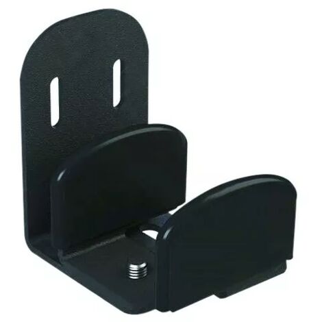 Mantion – Guide bas panneau bois applique réglable – Finition noire – Compatible portes coulissantes 16-45mm – Ferme-porte invisible pour fermeture douce