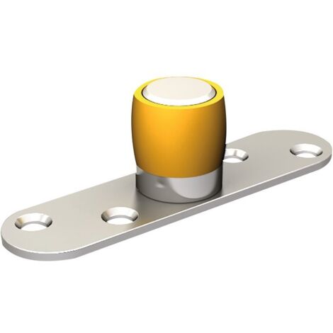 Mantion – Guide olive laiton pour portes coulissantes – Compatible jusqu'à 150 kg – Installation rapide avec platine pré-assemblée – Dimensions 30x30mm
