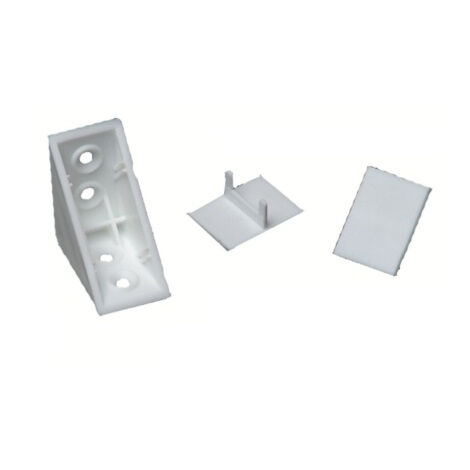 Taquet + 2 Couvercles 03C blanc PRUNIER - Boite de 50 - STBS03C