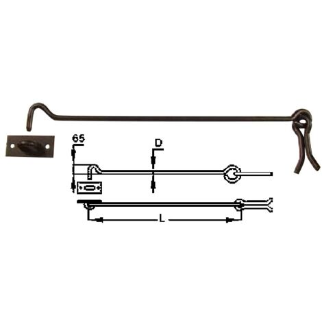 Arc boutant polyester TORBEL - Noir - 80 cm - 9250084 (1/4)