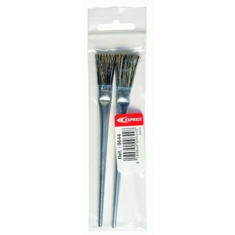 Paquet 2 pinceaux en crin pour flux - EXPRESS - 9644