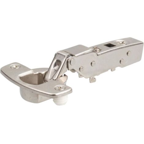 Hettich – Charnière Sensys 8645i – Acier nickelé – Montage à enfoncer – Angle d'ouverture 110° – Pour portes de meubles standard