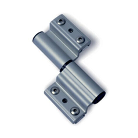 Fapim – Paumelle à clamer pour porte lourde – Aluminium gris – Réglage horizontal – Charge maximale 100kg – 5511I05