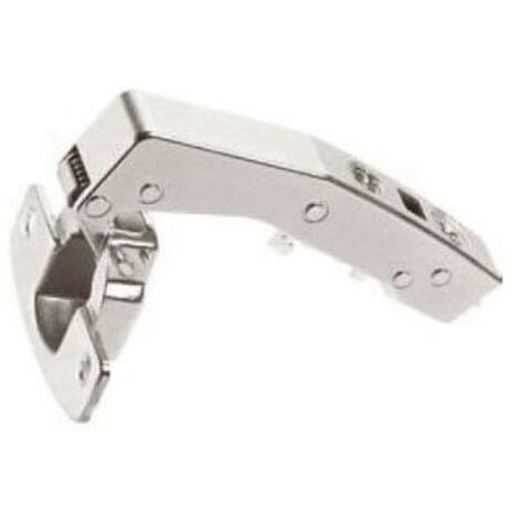 Hettich – Charnière invisible à visser pour meuble – Amortisseur intégré – Épaisseur de porte 15-28mm – Angle 90°/95° – Pour armoires d'angle - W90B4