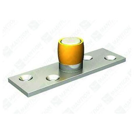 Mantion – Guide du bas 1101 – Acier zingué pour rails en U 30x30mm – Compatible portes coulissantes – Installation facile