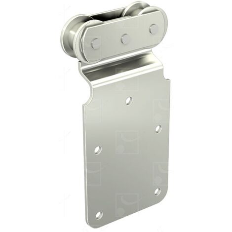 Mantion – Monture fixe à galet pour portail jusqu'à 150 kg – Galets en acier – Compatible avec rails 50 x 40 mm – Système coulissant SPORTUB